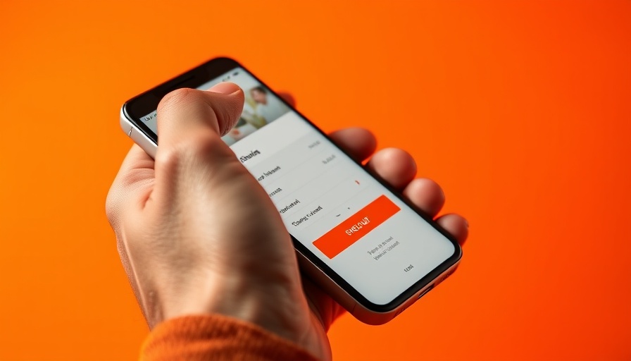 AI in Africa: Hand holding smartphone with checkout screen.