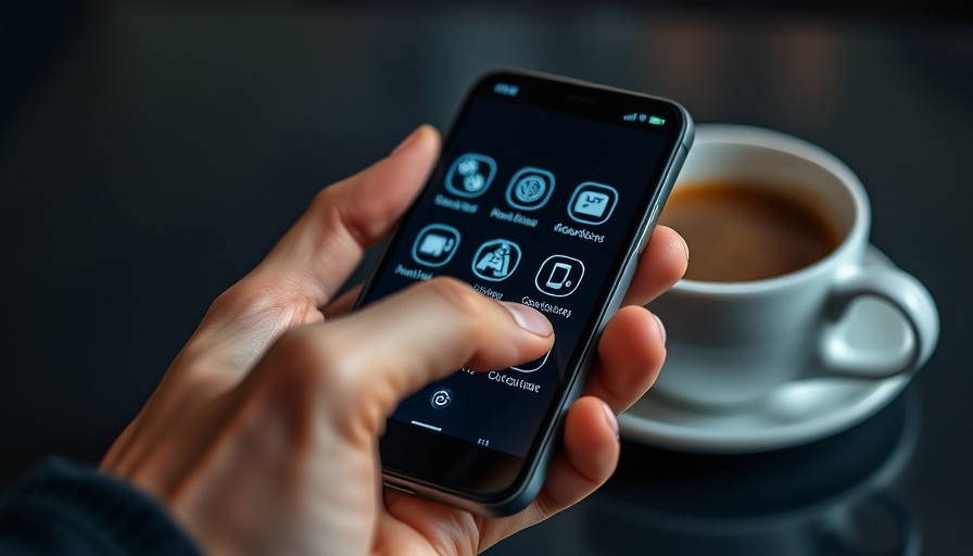 AI apps displayed on smartphone with coffee in background, AI in Africa context.