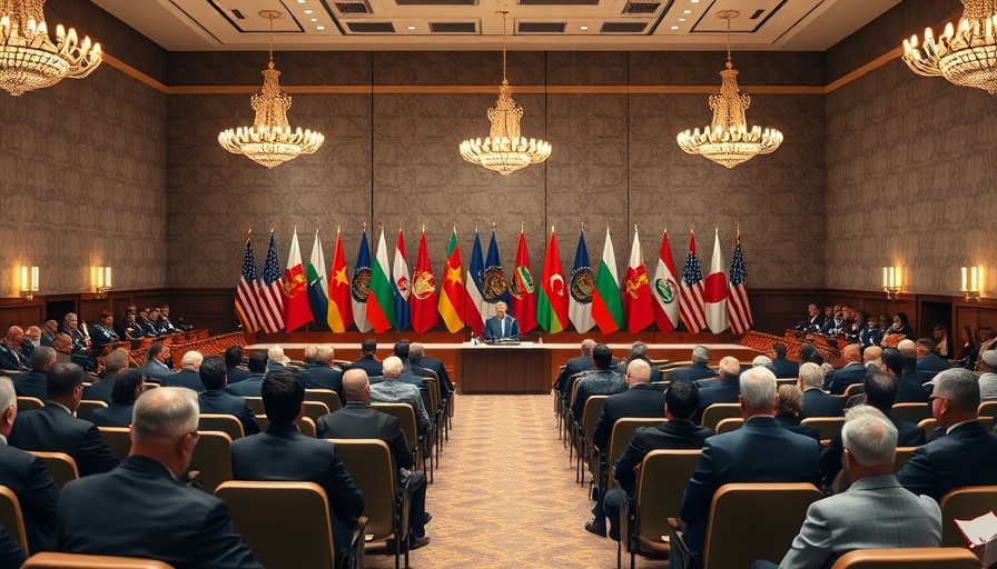 Central African Republic Peace Agreement meeting in a formal conference room.