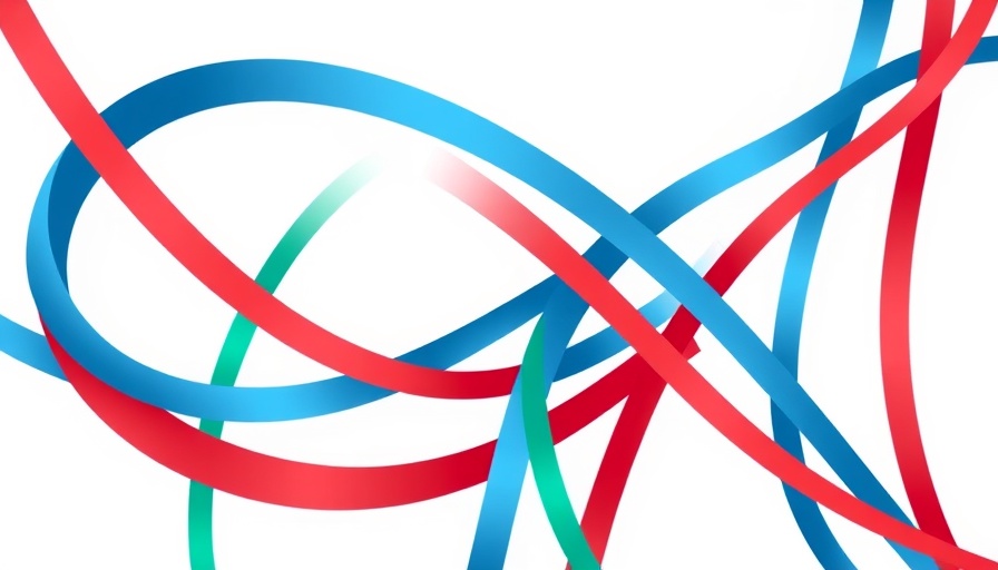 Vibrant abstract interwoven lines logo for Africa breaking news