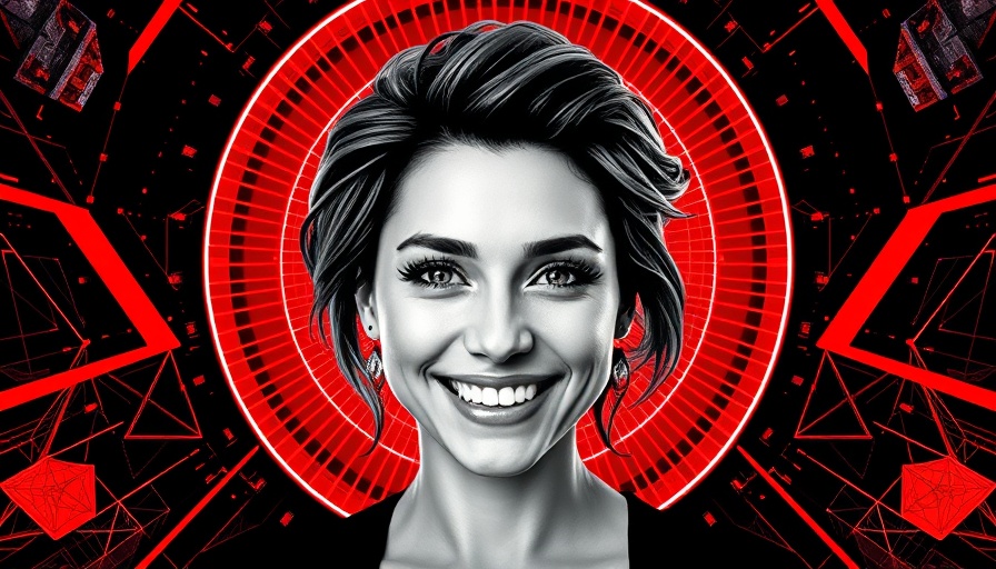 AI in Africa: Portrait of woman with futuristic design