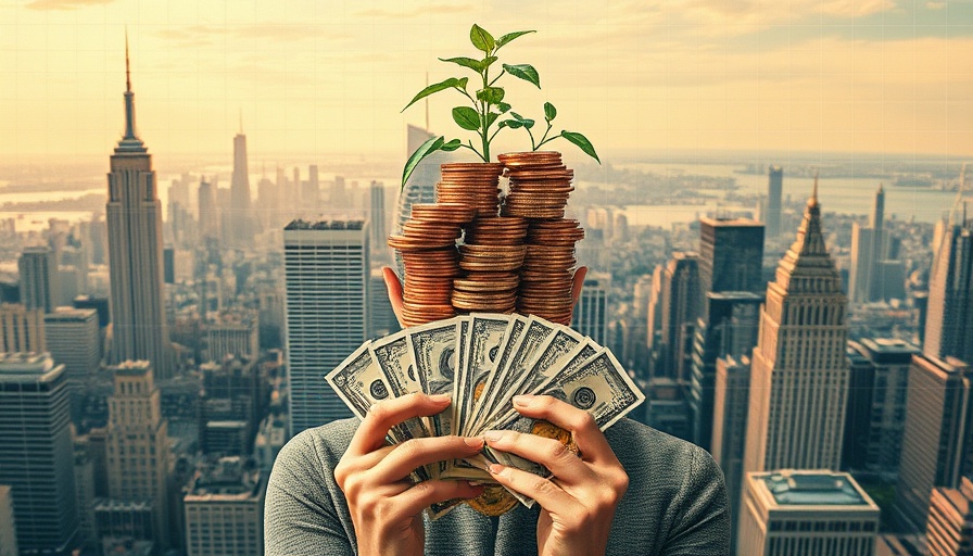 Abstract image symbolizing African startups funding growth with plants and coins.