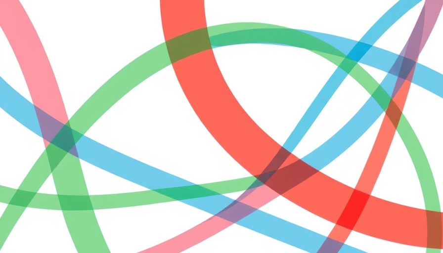 Colorful abstract pattern with interwoven lines, Egypt Mining Forum 2025 logo.