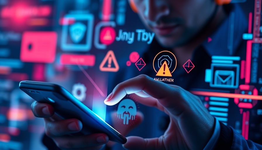 AI in Africa: Futuristic interface with smartphone alerts.