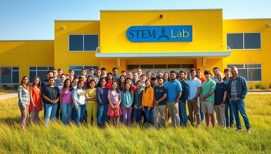 Group photo at Lagos STEM Demo Day in front of STEM lab.