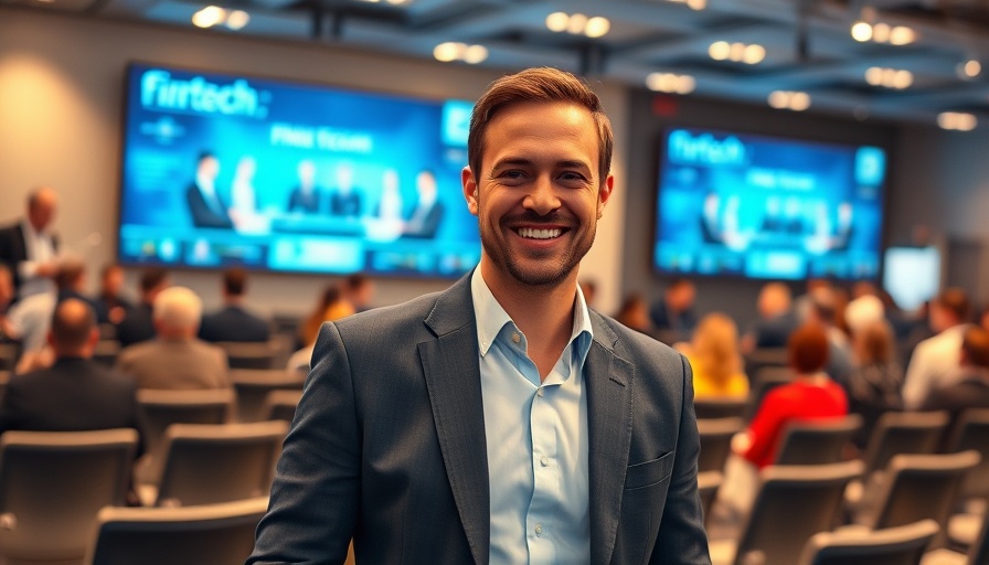 U.S.-regulated stablecoin DollarCoin conference attendee at fintech event