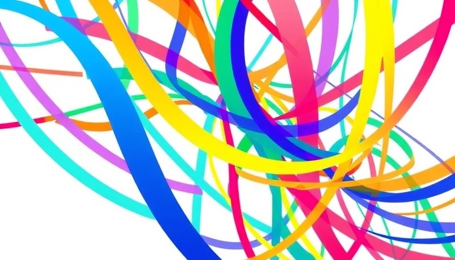 Colorful abstract logo representing unity and interconnection.