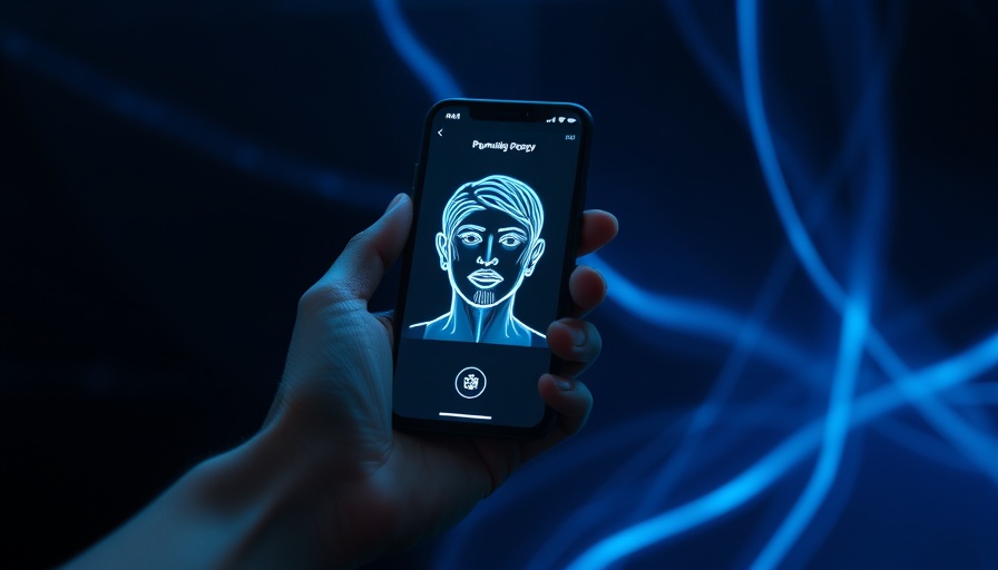 Digital payments revolution: Face recognition payment on smartphone.
