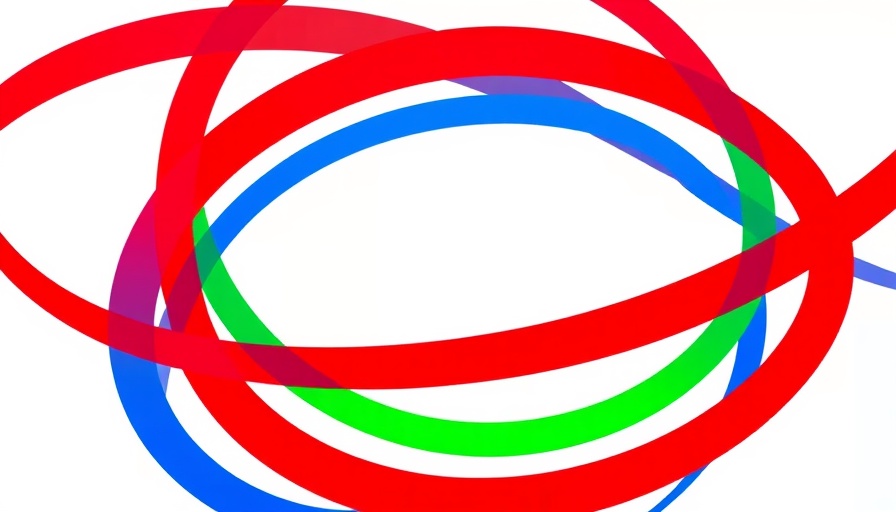 Abstract red, blue, green lines symbolizing Africa mineral wealth analysis