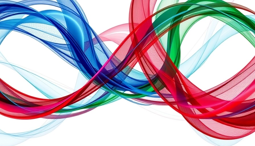 Nigeria's Late Surge abstract design with colorful curves.