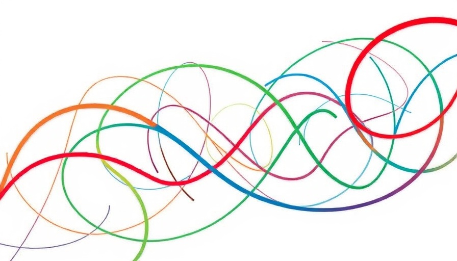 Abstract pattern with colored lines, symbolizing Africa early warning systems.