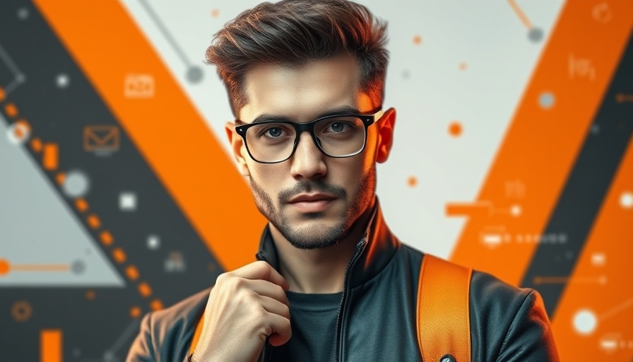 AI's impact in Africa represented through a modern digital montage featuring a confident man.