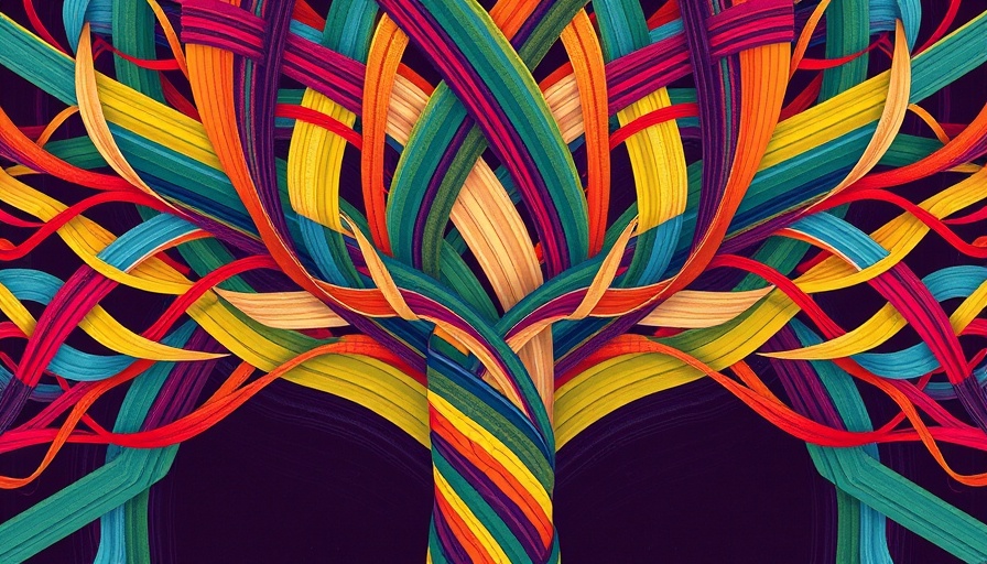 Vibrant abstract pattern representing DR Congo humanitarian crisis report.