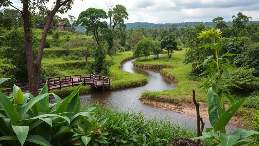 Discover Uganda's stunning natural flora and fauna in this vibrant landscape.