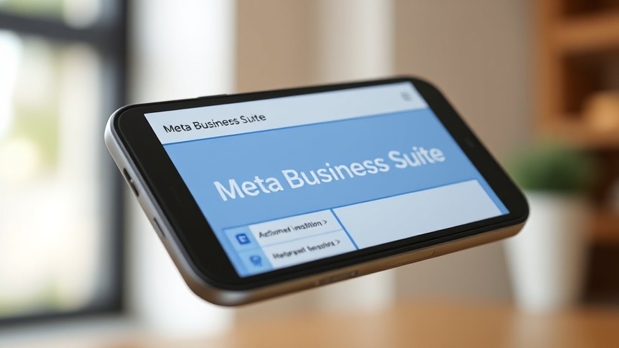 Meta Business Suite interface on smartphone screen.