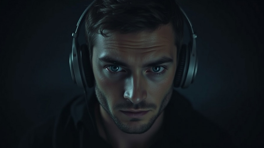 Stop Letting Your Past Control Your Future: man in headphones with serious expression