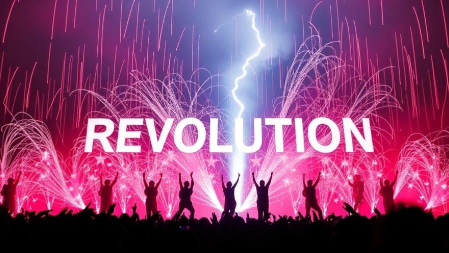 Tesla AI integration showcased with the word REVOLUTION in autonomous technology.