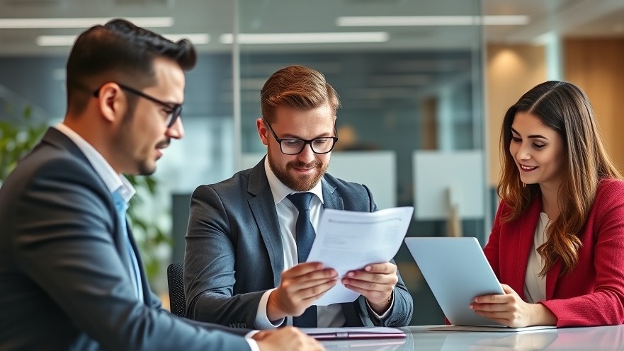 Diverse people submitting job applications in a modern office with AI recruitment tools.