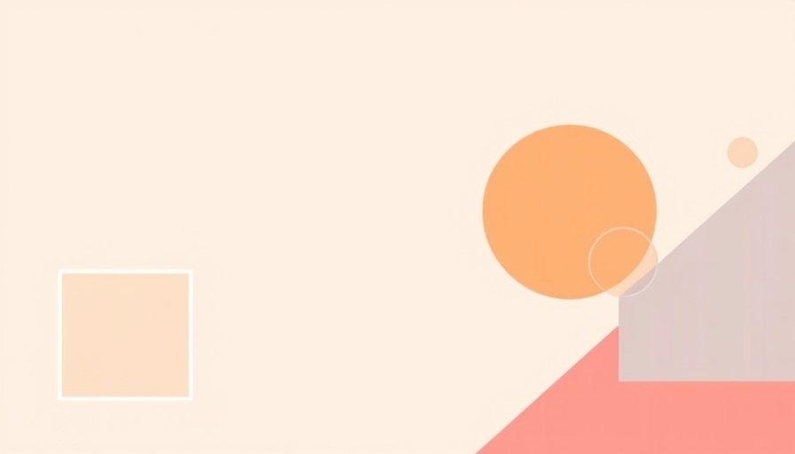 Minimalistic Facebook Ads layout illustration with abstract elements