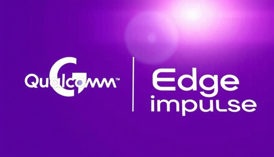 Qualcomm and Edge Impulse logos on purple background