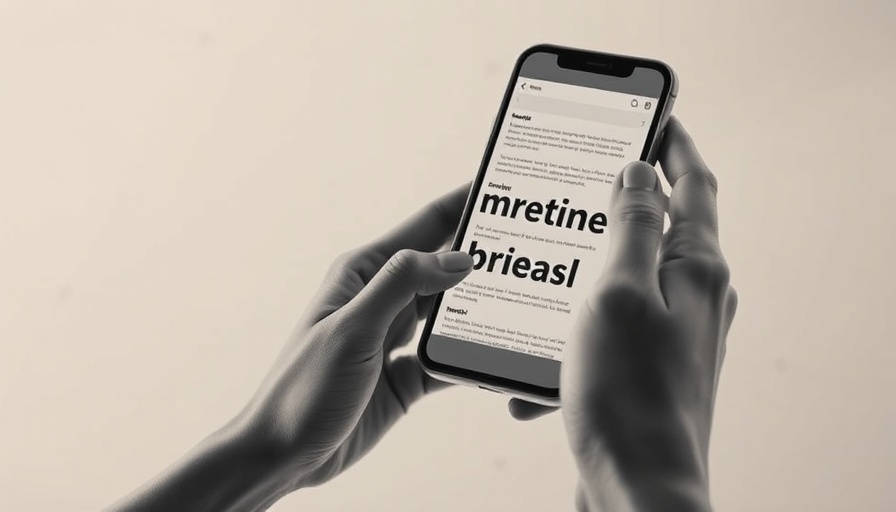Smartphone displaying notes for creating a marketing brief.