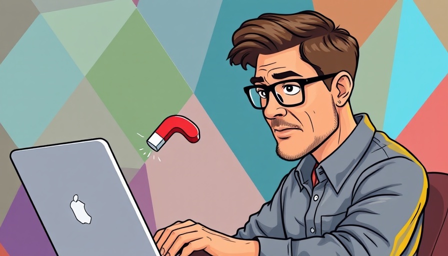 What is a DSP: Mature man using a laptop in a stylized, colorful setting.