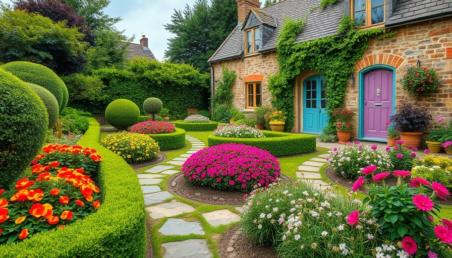 Eco-friendly grass alternatives in a charming countryside garden.
