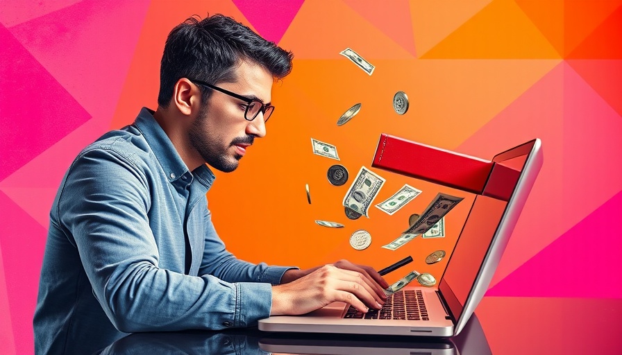 In-Stream Video Ads Worth Investment concept image with man and laptop