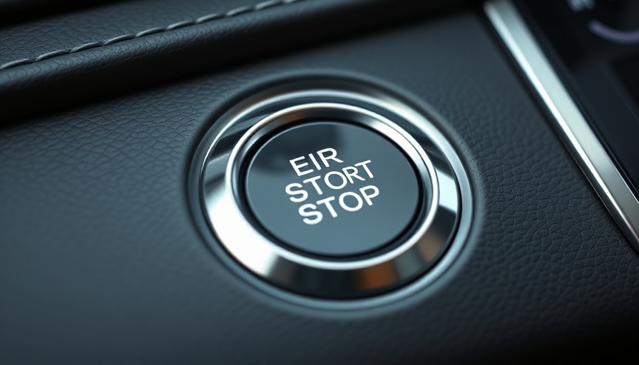 Auto Start-Stop Feature engine button close-up.