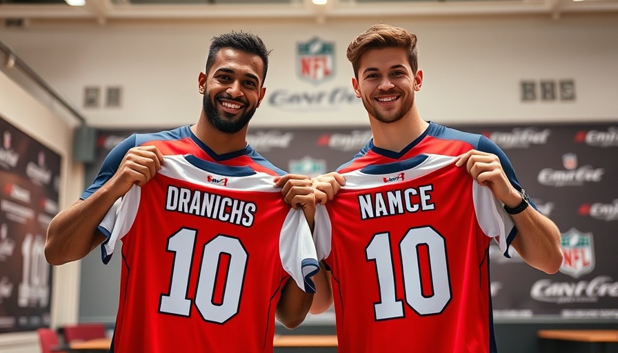 Athletes with personalized jerseys promoting personalised nutrition for athletes.