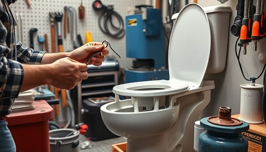 Unclog Toilet with a Hanger: DIY method in workshop setting.