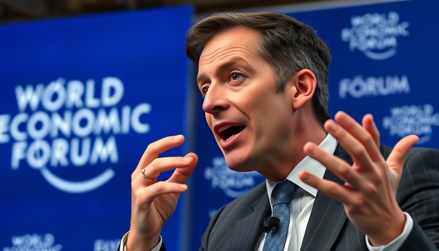 Business professional discussing at World Economic Forum, SAP context