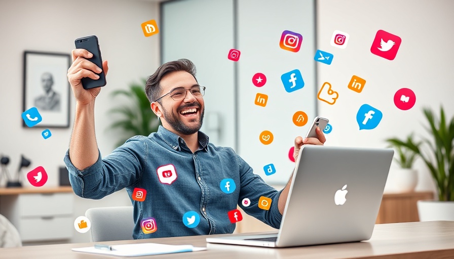 Cheerful entrepreneur discussing Social Media Entrepreneurship Trends 2024.