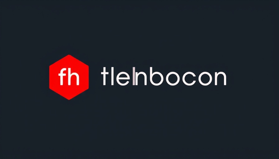 Graphic logo with 'fh' in red hexagon shape