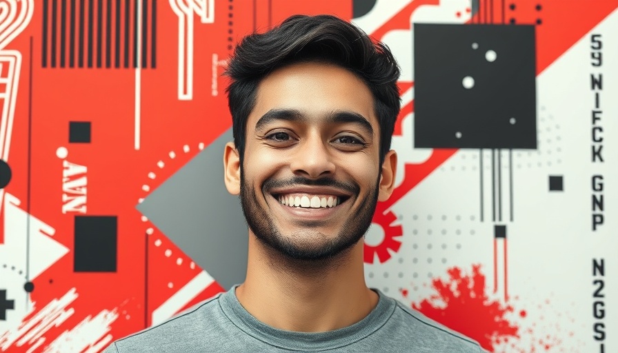 Halftone portrait of a man in an abstract design, related to Vertical-Specific SEO Strategy.