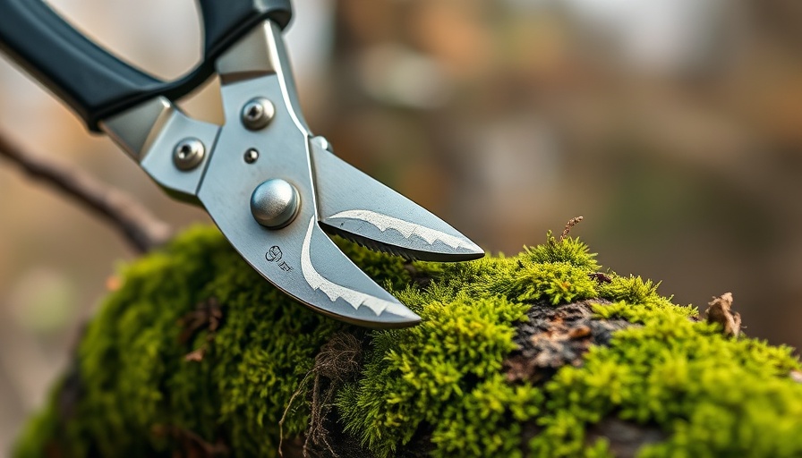 Close-up of tree branch pruning, essential tip for the best time to prune trees.