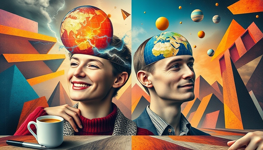 Creative collage of AI agents and marketing symbols.