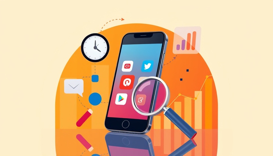 2025 Social Media Marketing Report graphic with smartphone and analytics.