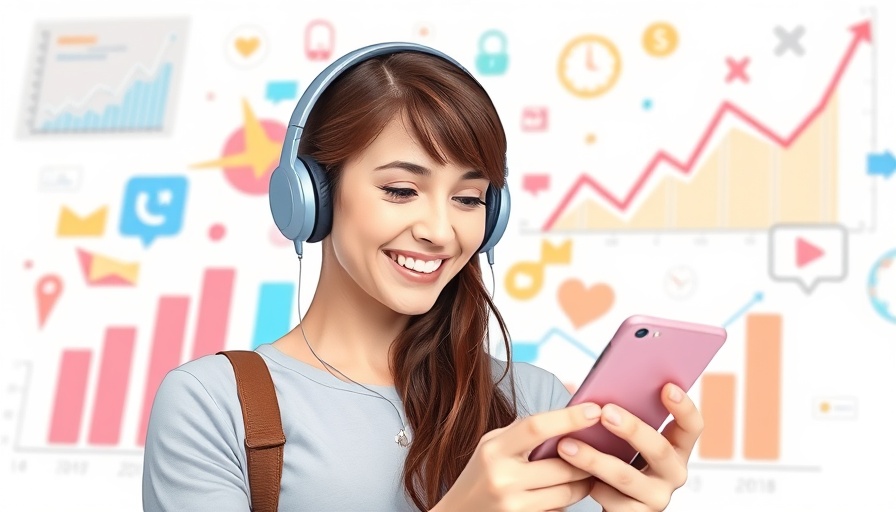 TikTok Marketing Insights: Woman engaging with digital content.