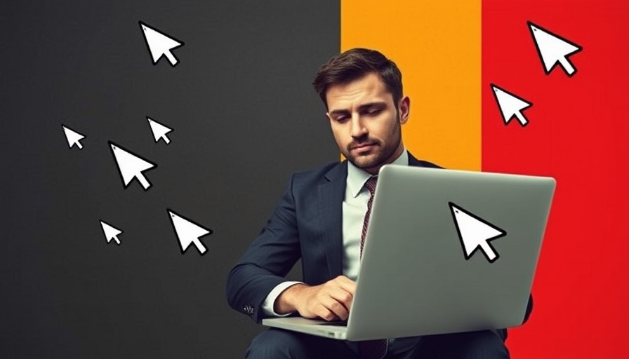 Cost Per Acquisition Strategies: Creative collage with businessman and laptop.