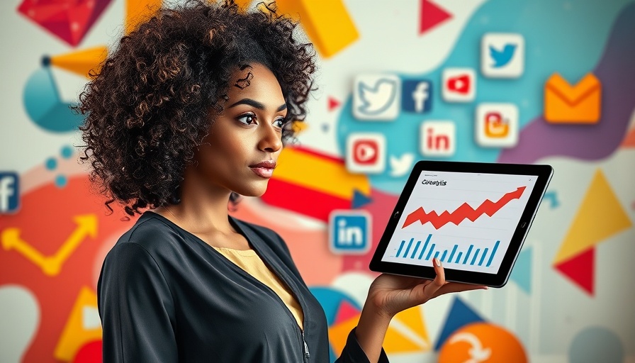 Trendy woman and social media video trends illustration, vibrant design.