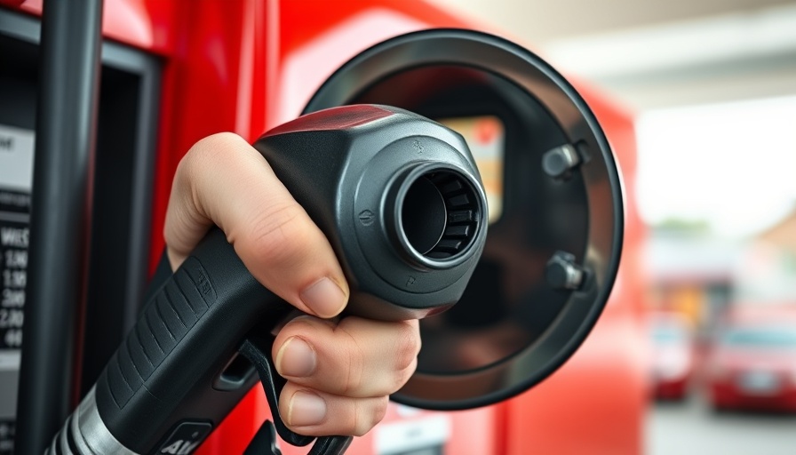 Close-up of fuel nozzle at gas station, fueling frequency concept.