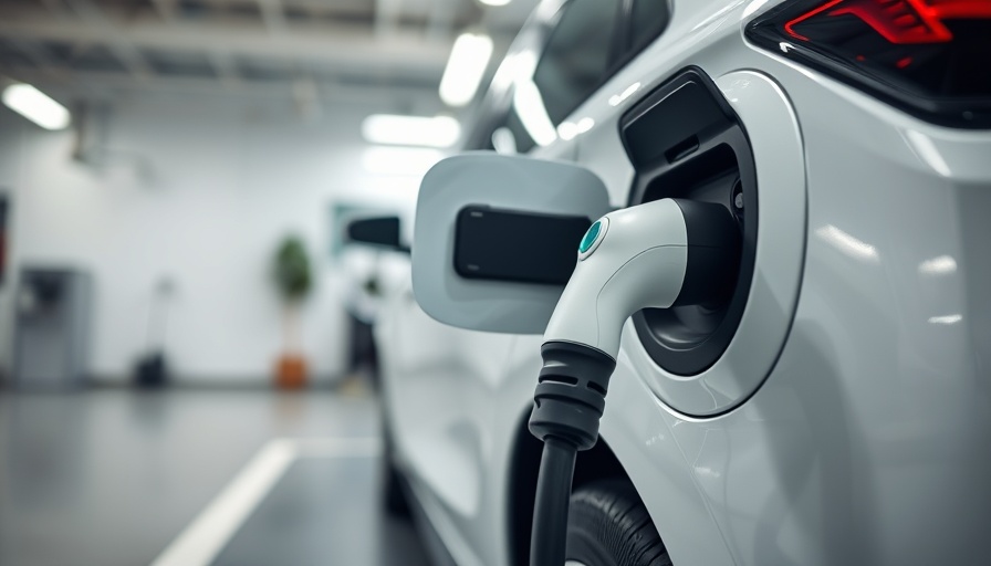 Electric vehicle charging at a station highlighting EV fire risks.