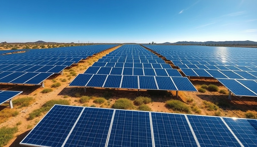 Vast solar panels, Iberian Blackout Energy Infrastructure, clear sky.
