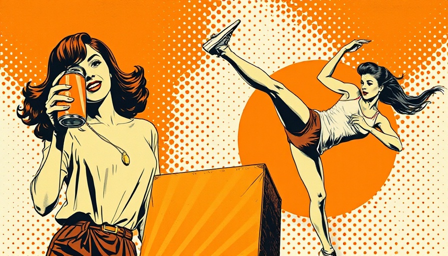Retro pop art collage illustrating 2025 marketing campaigns with vibrant graphics.