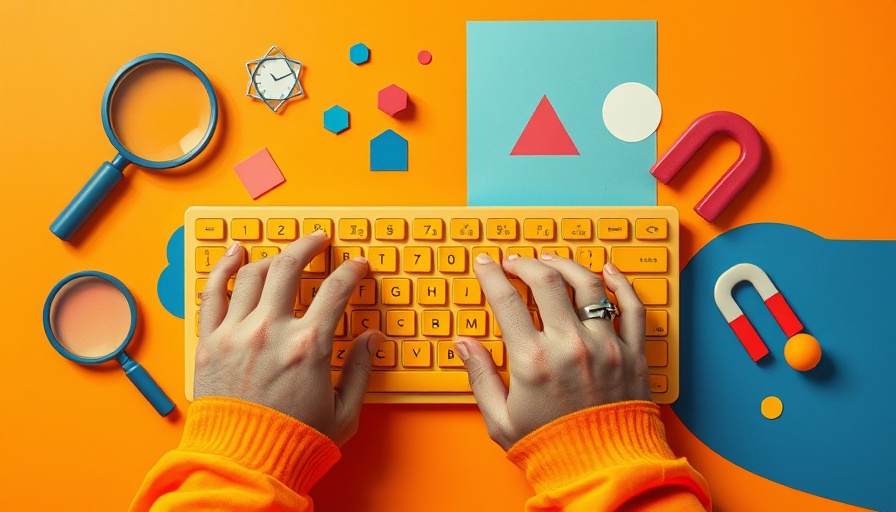 Abstract image illustrating Reddit marketing mistakes to avoid with keyboard.