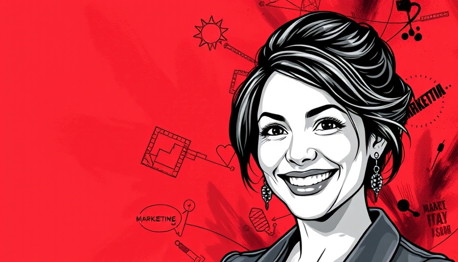 Does Quora work for marketing? Monochrome marketing illustration with red and black elements.