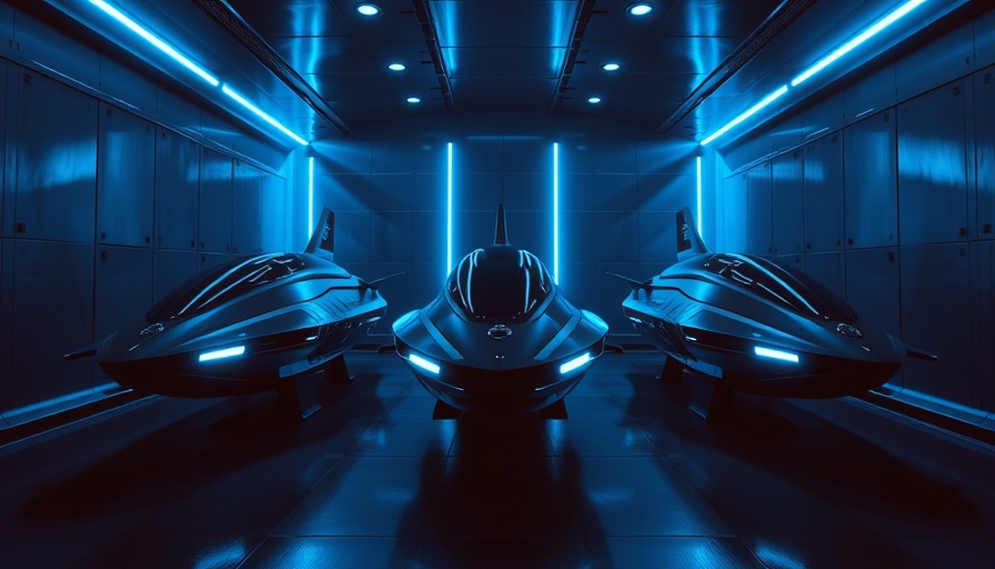 Futuristic AI submarines in a high-tech chamber, Europe focus.