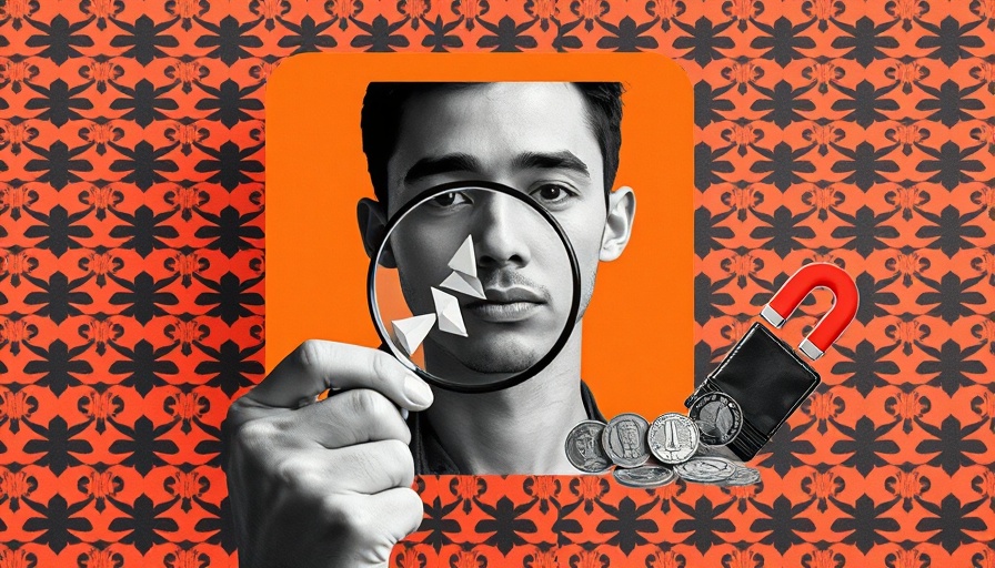 Creative abstract of a person and magnets illustrating a Content Demand Engine concept.