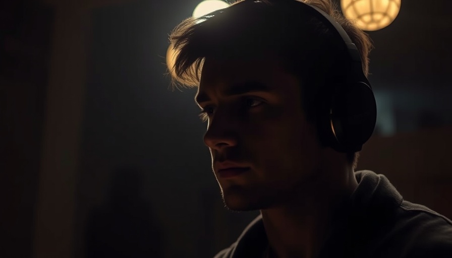Let Yourself Fail Podcast cover with a half-lit male figure in headphones.